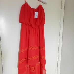 Windsor Strapless High Low Dress Size Small